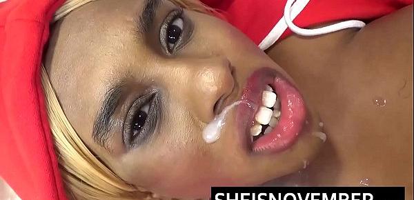  HD Cheating Blonde Ebony Babe Smiling After Cumshot Make Up Facial From Her Big Dick Angry Boyfriend All Over Her Brown Face and Sweet Red Lips Msnovember